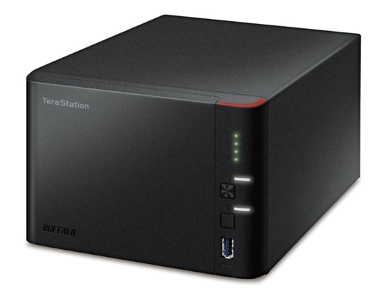 RAID6対応　TeraStation TS1400D 4TB NAS バッファロー、法人向け4ドライブNASのエントリーモデル