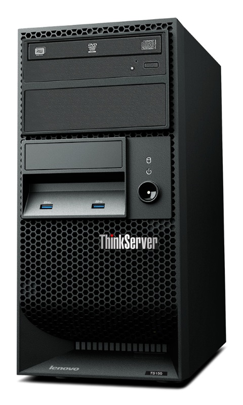 レノボ、エントリークラスのタワー型1ソケットサーバー「ThinkServer