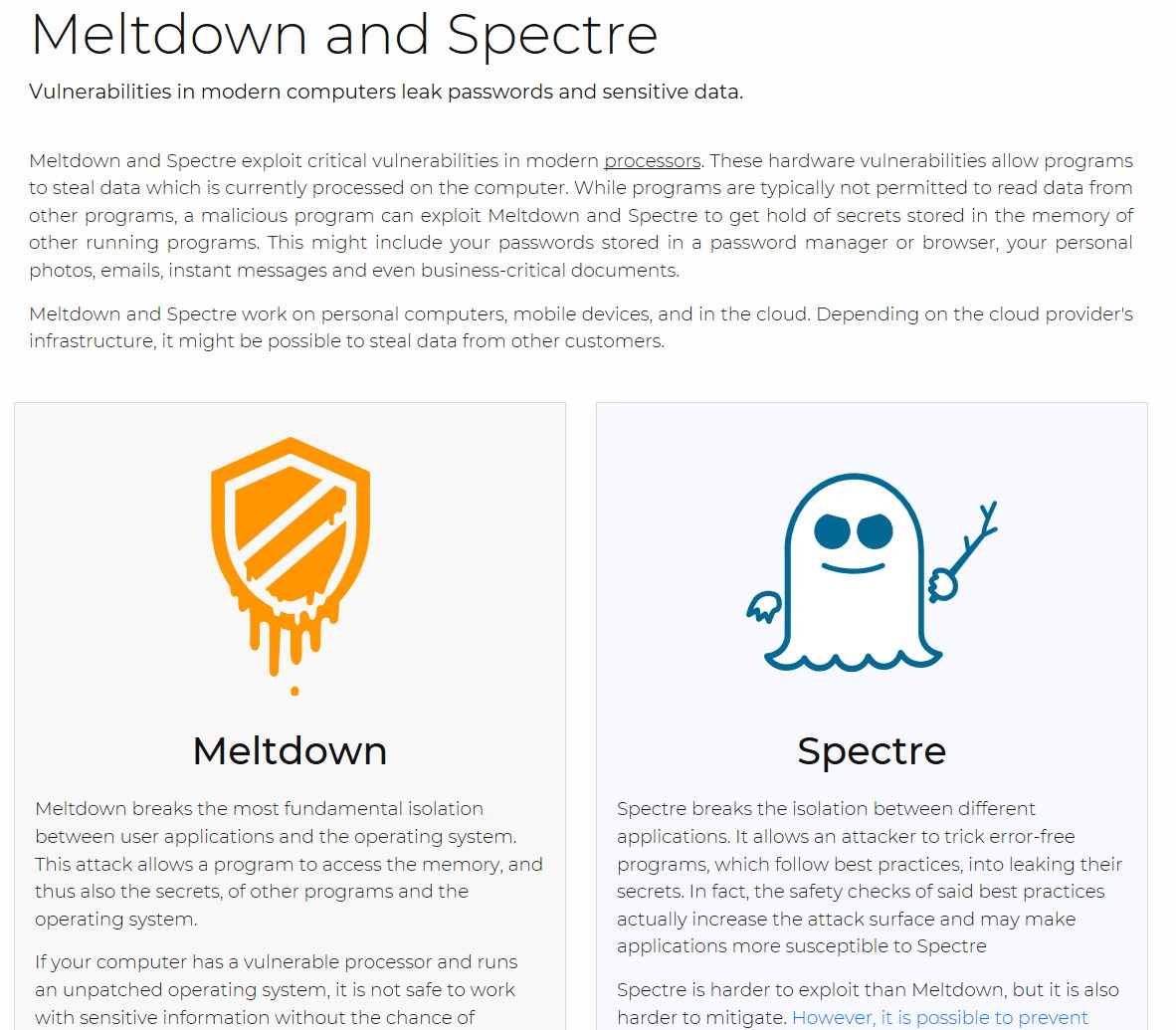 特別企画 企業のitにおけるmeltdownとspectreの影響は クラウド Watch