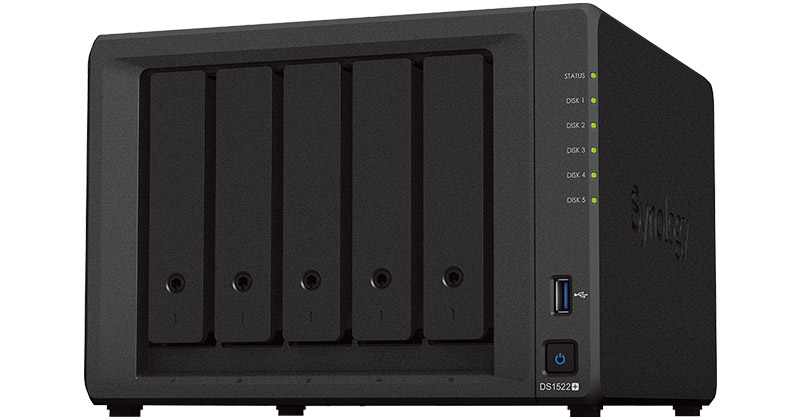 Synology、5ベイNASキットの新製品「DiskStation DS1522+」 - クラウド