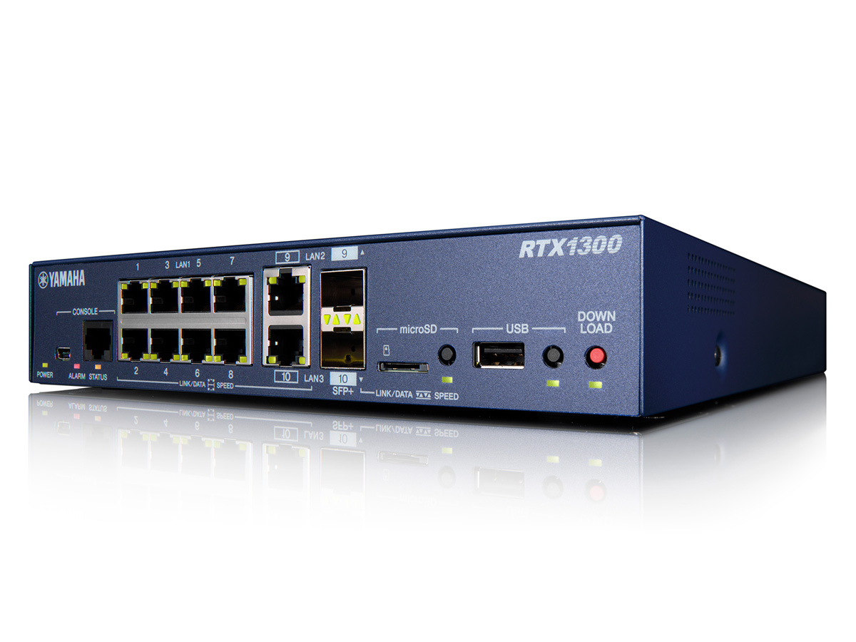 ヤマハ、10GBASE-T対応のVPNルータ「RTX1300」を正式発表、9月下旬に