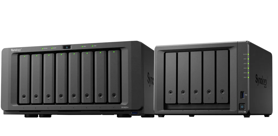 Synology、2.5GbE×2ポート搭載のNASキット「DiskStation DS1825+/