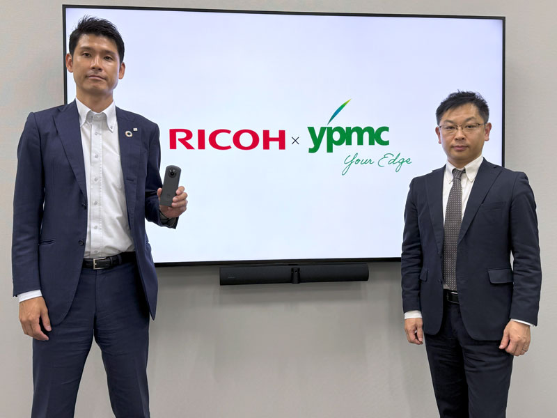 リコーと山下PMCが協業、360度カメラと施設管理クラウド「b-platform