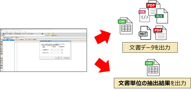 テンダの「Notes文書データ抽出ツール Ver2.1」、文書単位での抽出結果